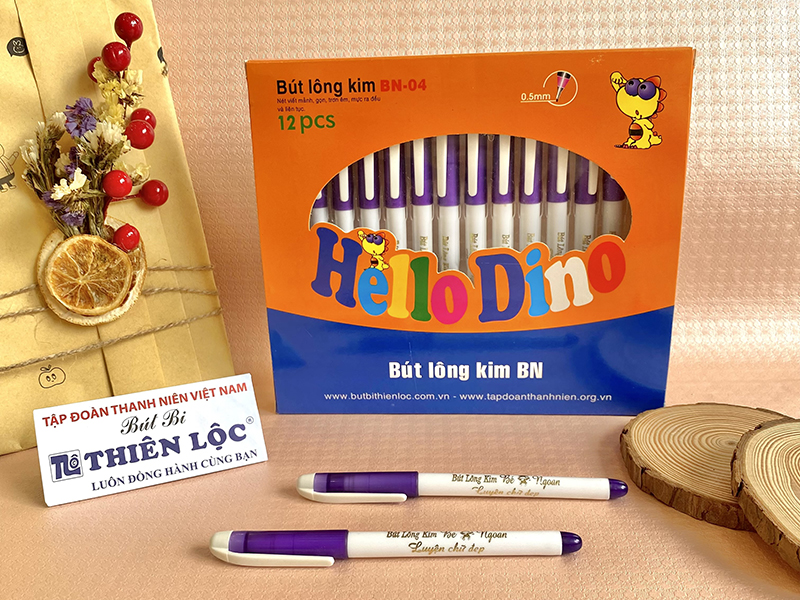 Hộp bút lông kim hello - 12 cây